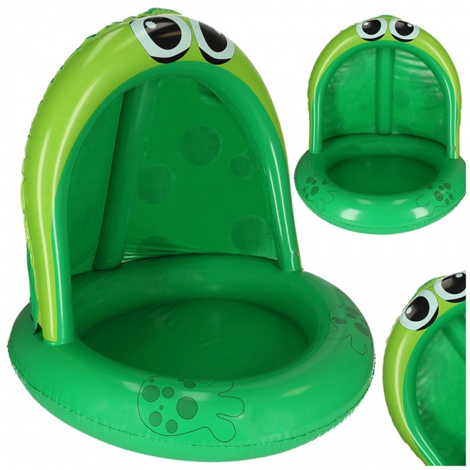 Piscina gonfiabile per bambini con tettoia a forma di rana 95cm