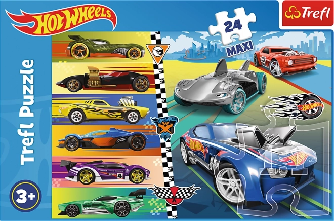 Puzzle 24 pezzi Maxi Veloci Automobili Hot Wheels