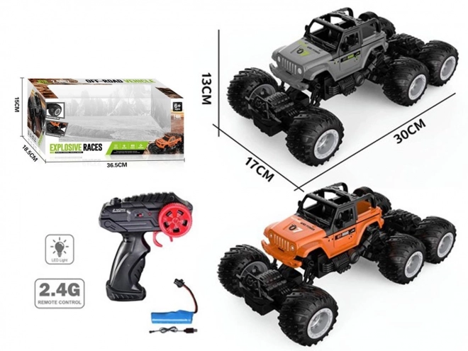 Auto RC 2,4 GHz con ricarica USB