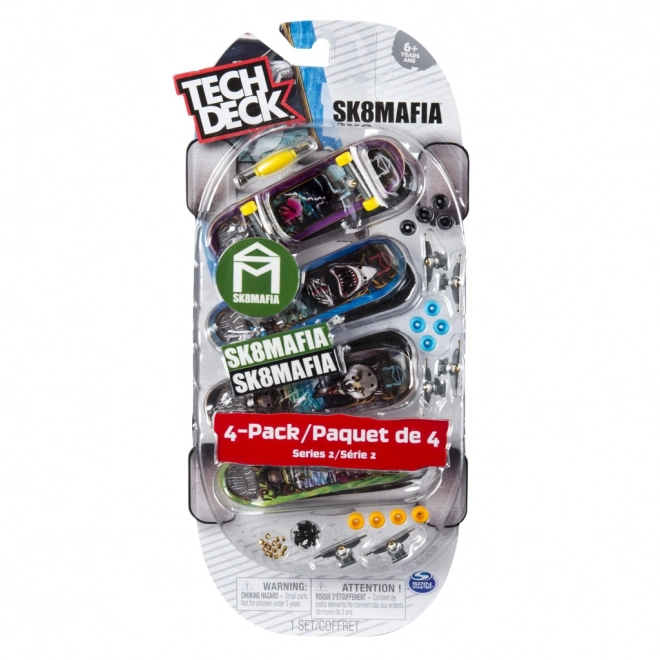 Set fingerboard Tech Deck 4 pezzi assortiti