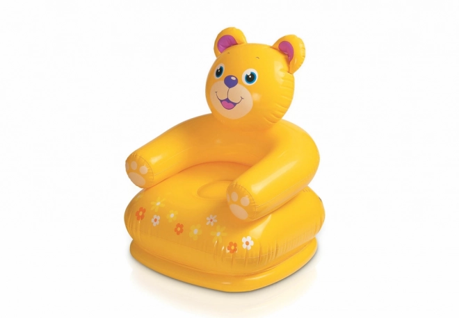 Poltroncina gonfiabile per bambini con testa di animale
