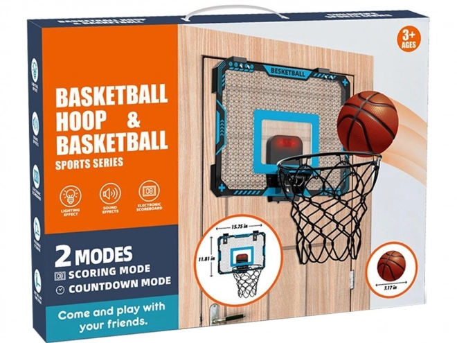 Tabellone da basket con palla e pompa