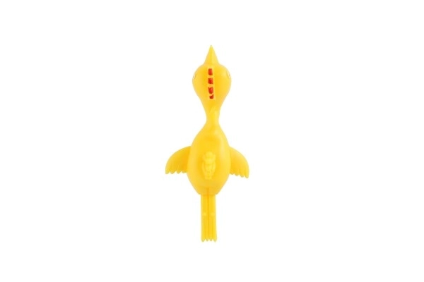 Giocattolo antistress gallina volante in silicone 10 cm