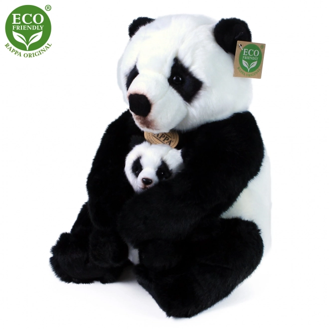 Panda di peluche con cucciolo ECO-FRIENDLY