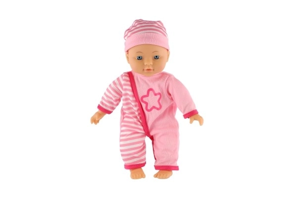 Bambola neonato 30 cm corpo morbido rosa