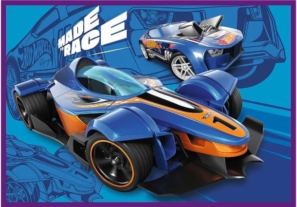 Puzzle 4x250 Hot Wheels Auto Da Corsa