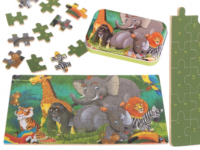 Puzzle per bambini magici in scatola giungla 60 pezzi