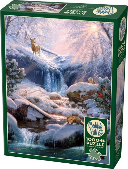 Puzzle Cascate Misteriose D'inverno 1000 Pezzi