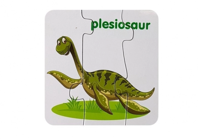 Puzzle educativi dinosauri inglese dieci connessioni