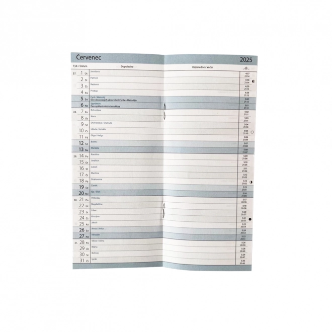 Agenda mensile PVC blu Pastelini 2025