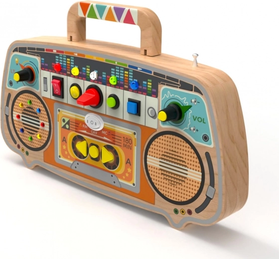 Robusta struttura in legno con maniglia