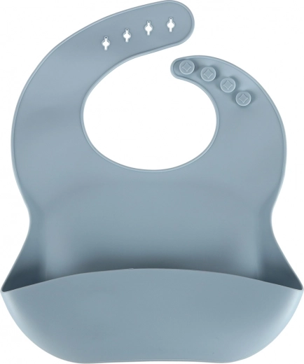 Bavaglino con tasca profonda e chiusura regolabile