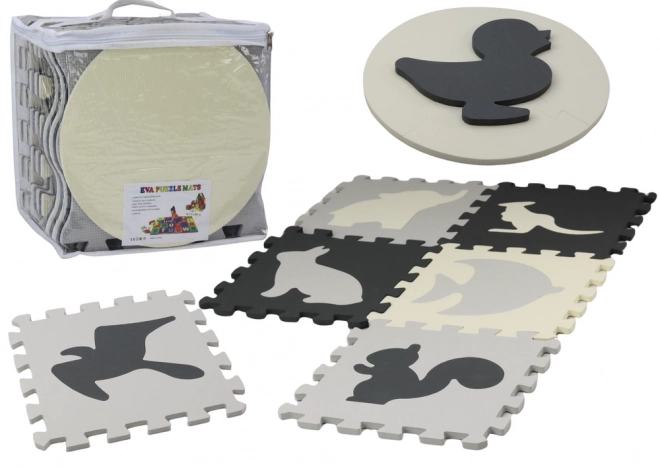 Morbido tappeto puzzle contrastante educativo in schiuma EVA