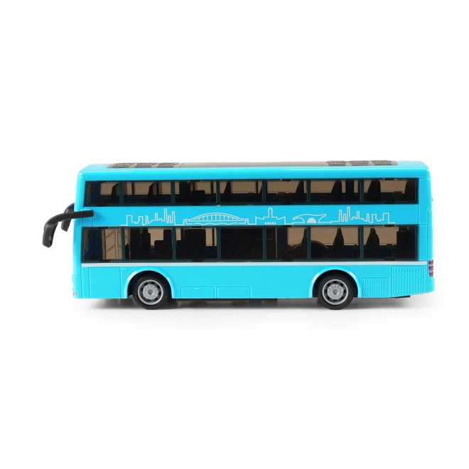 Autobus Doubledecker Blu 20 cm