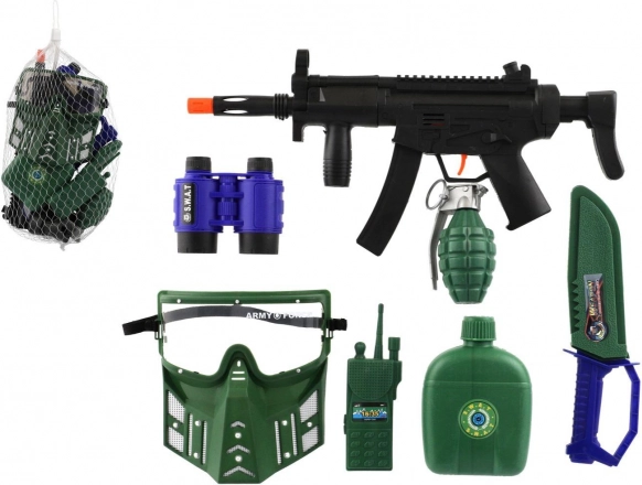 Set militare mitragliatrice con accessori 32 cm