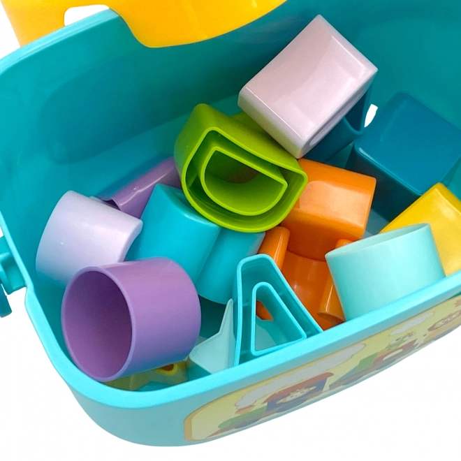 Sorter per Bambini 2 in 1 Valigetta con Alfabeto e Forme