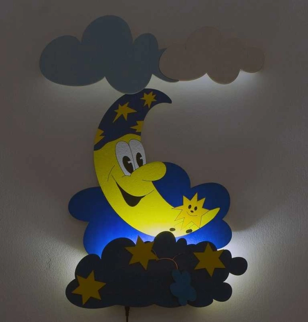 Accogliente luce notturna con luna