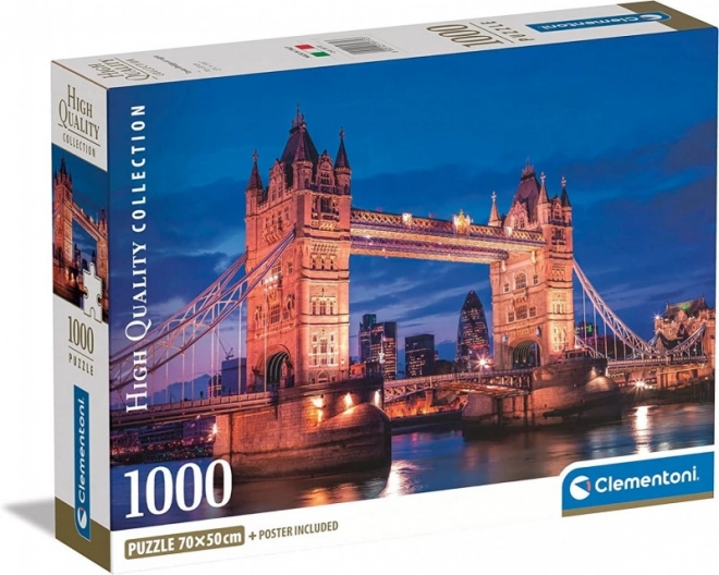 Puzzle Clementoni 1000 pezzi Tower Bridge di notte