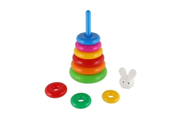 Piramide ad anelli in plastica 28cm 2 varianti