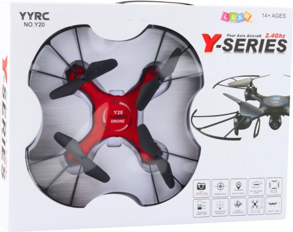 Drone con effetti LED rosso