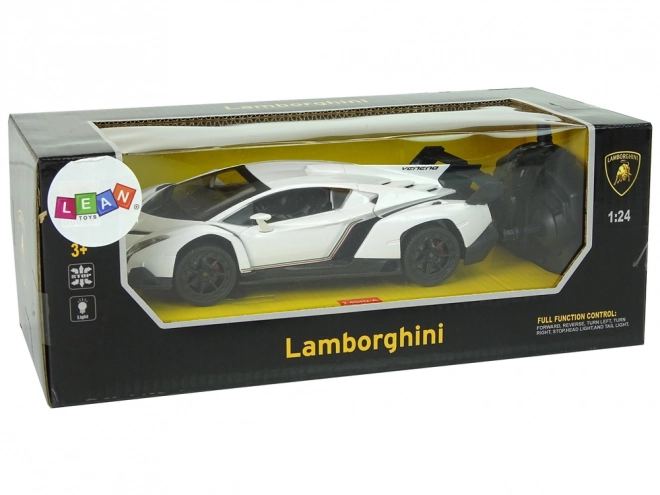 Auto sportivo telecomandato Lamborghini Veneno bianco
