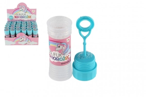 Bolle di sapone unicorno 11 cm con puzzle