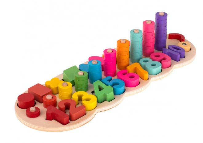 Giocattolo educativo in legno Millepiedi