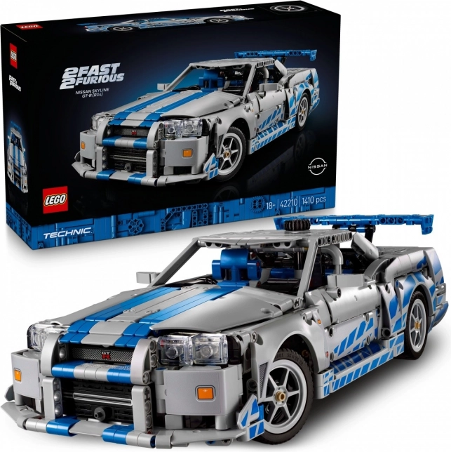 Mattoncini Technic Nissan Skyline GT-R dal film Fast & Furious