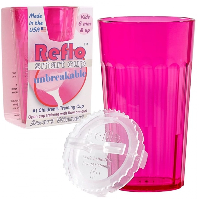 Tazza da allenamento infrangibile rosa per bambini