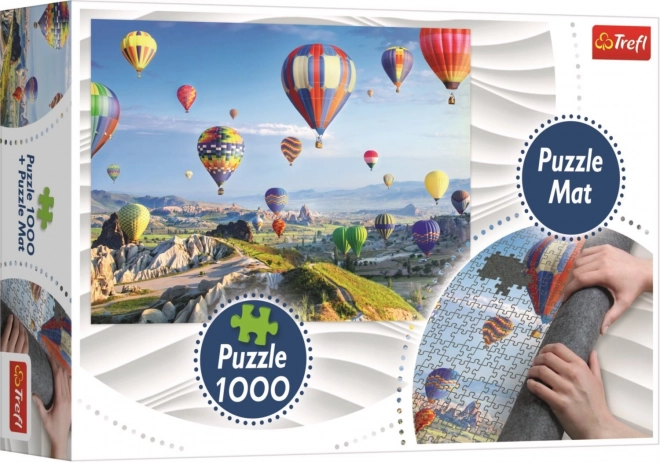 Puzzle Mongolfiere sopra la Cappadocia + Tappetino TREFL