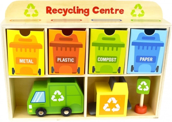 Centro di Riciclaggio Educativo in Legno Tooky Toy