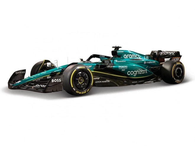 Modellino Bburago Formula 1 Aston Martin AMR23 2023 di Lance Stroll in scala 1:43