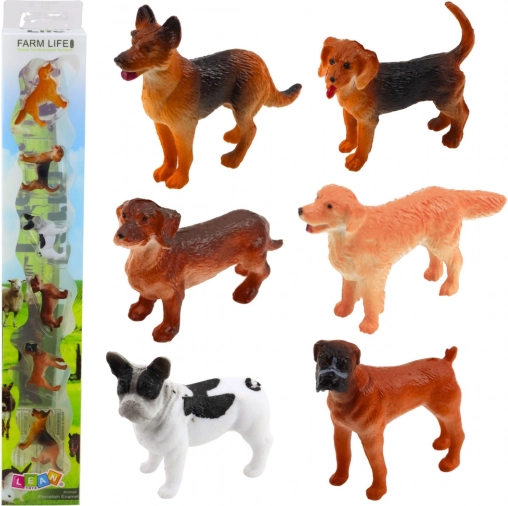 Set di mini figure di cani
