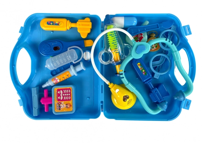 Set da Medico per Bambini con Valigetta Blu e Stetoscopio