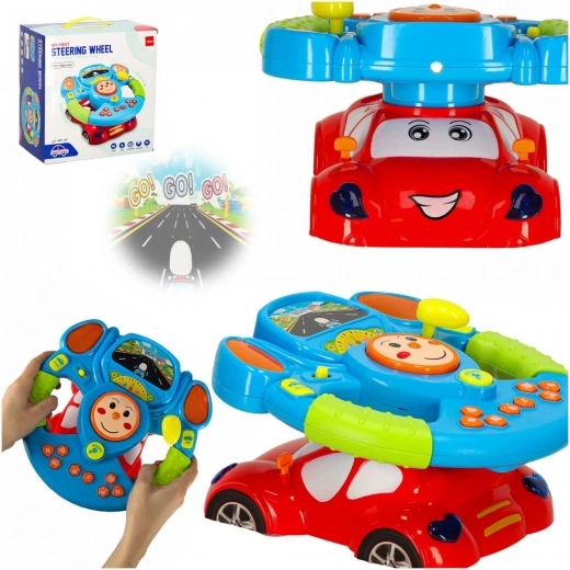 Volante simulatore interattivo per bambini con musica e luci