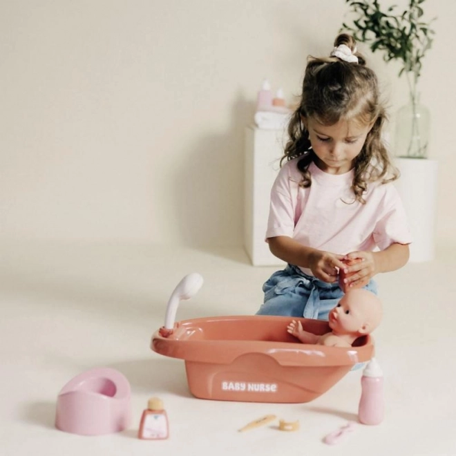 Vaschetta per bambole Baby Nurse con accessori