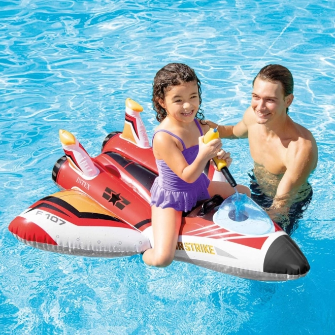 Aereo gonfiabile con pistola ad acqua, rosso INTEX 57536