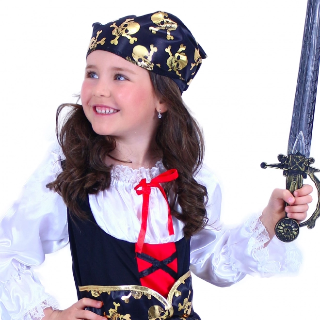 Costume da Pirata con Sciarpa per Bambina