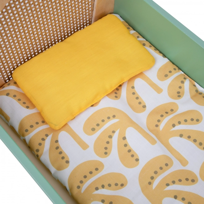 Culla in Legno Vintage per Bambole