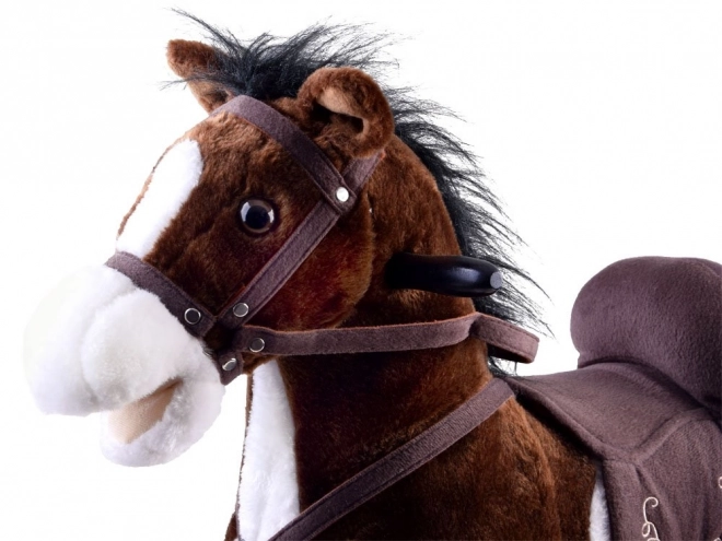Grande cavallo a dondolo che scuote la coda ZA0052