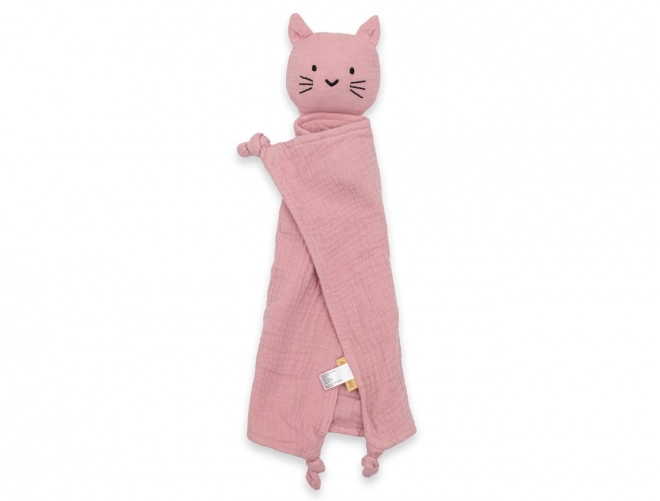 Doudou Mussola New Baby Gatto Rosa