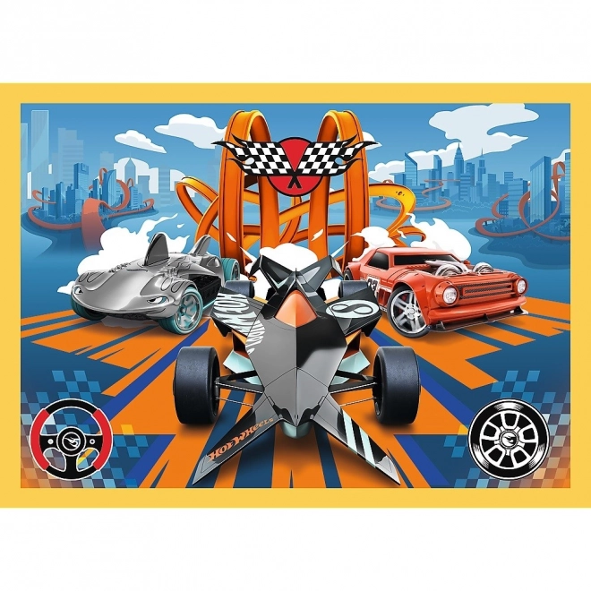 Puzzle 4 in 1 Hot Wheels