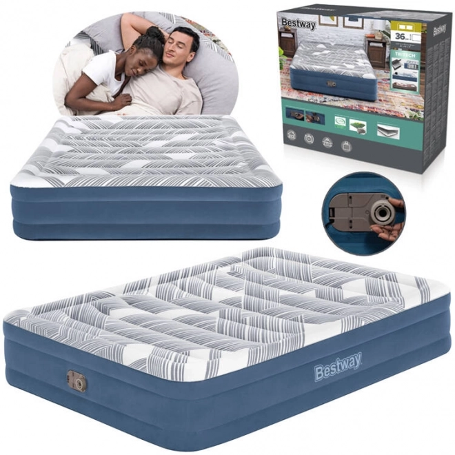 Materasso Confortevole Bestway 2s Queen 203x152x36cm con Pompa Integrata 6712Y