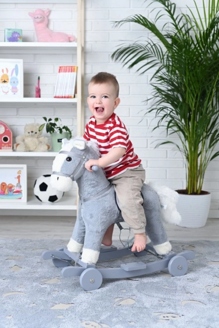 Cavallo a dondolo Siwek con ruote