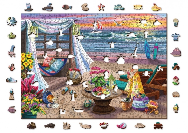 Puzzle in legno tempo d'estate 2 in 1