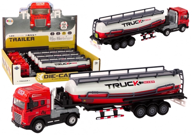 Camion Cisterna con Rimorchio 1:24 Luci e Suoni