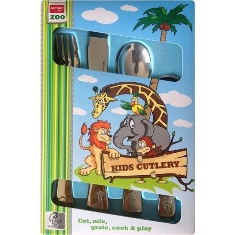 Set posate bambini Zoo