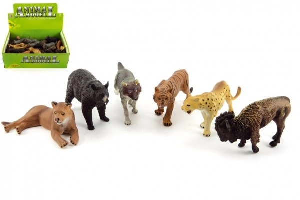 Animali safari ZOO in plastica assortiti 24 pezzi