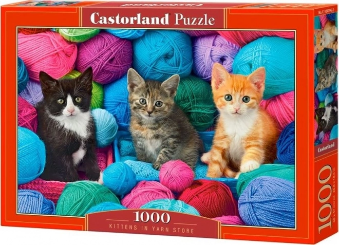 Puzzle Gattini nel negozio di filati 1000 pezzi