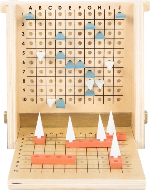 Gioco di battaglia navale in legno